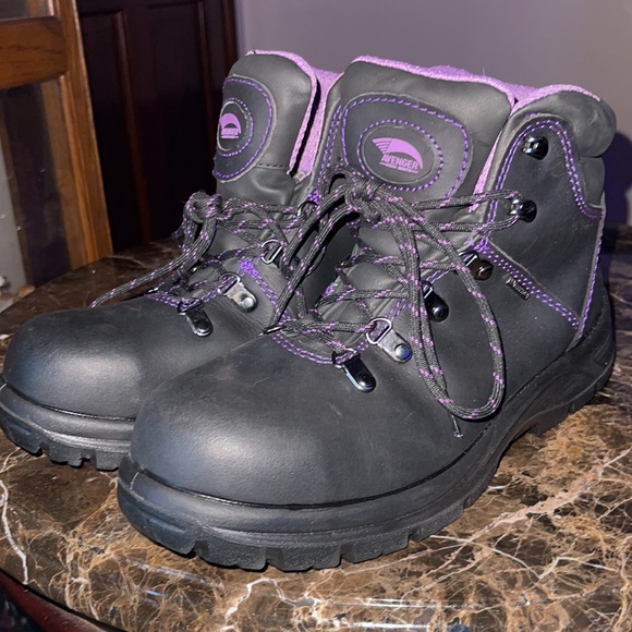 Avenger Steel Tote Boots ~ Purple 8 W - Picture 14 of 16